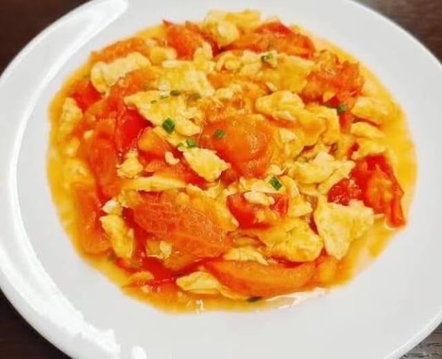 P5. Scramble Egg & Chopped Tomato 山海番茄炒鸡蛋.