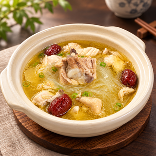 HUBEI CLAY-POT CHICKEN SOUP WITH GLASS NOODLES 湖北瓦罐粉丝鸡汤
