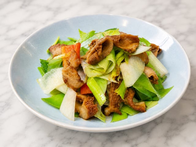 CS21. Hunan-style Beef Tripe with Green Peppers 湖湘青椒炒牛肚.