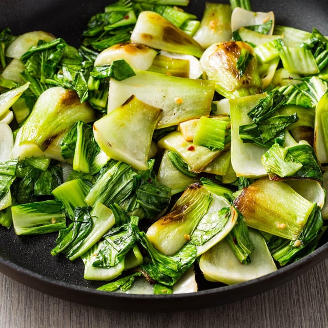 V1. Sautéed Bok Choy 青丘素菜钵.