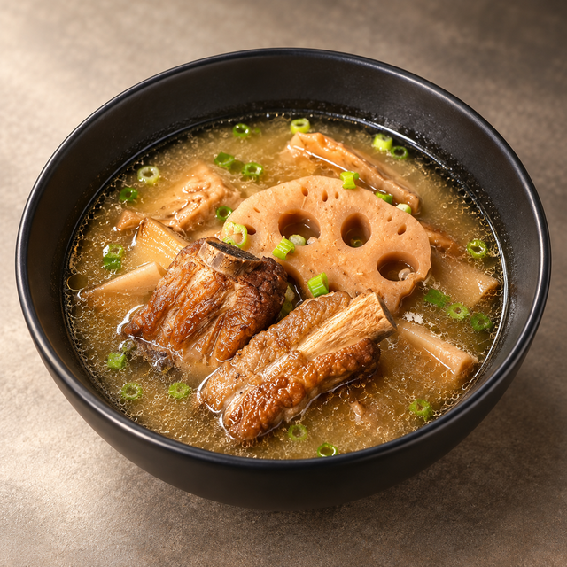 HANYANG PORK RIB & LOTUS ROOT SOUP 汉阳排骨煨藕汤.